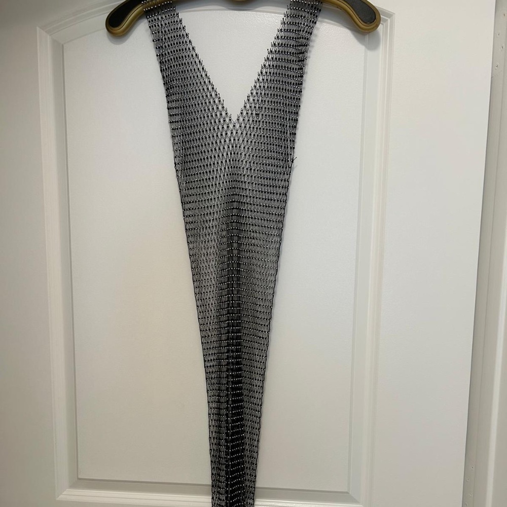 Crystal mesh cover up